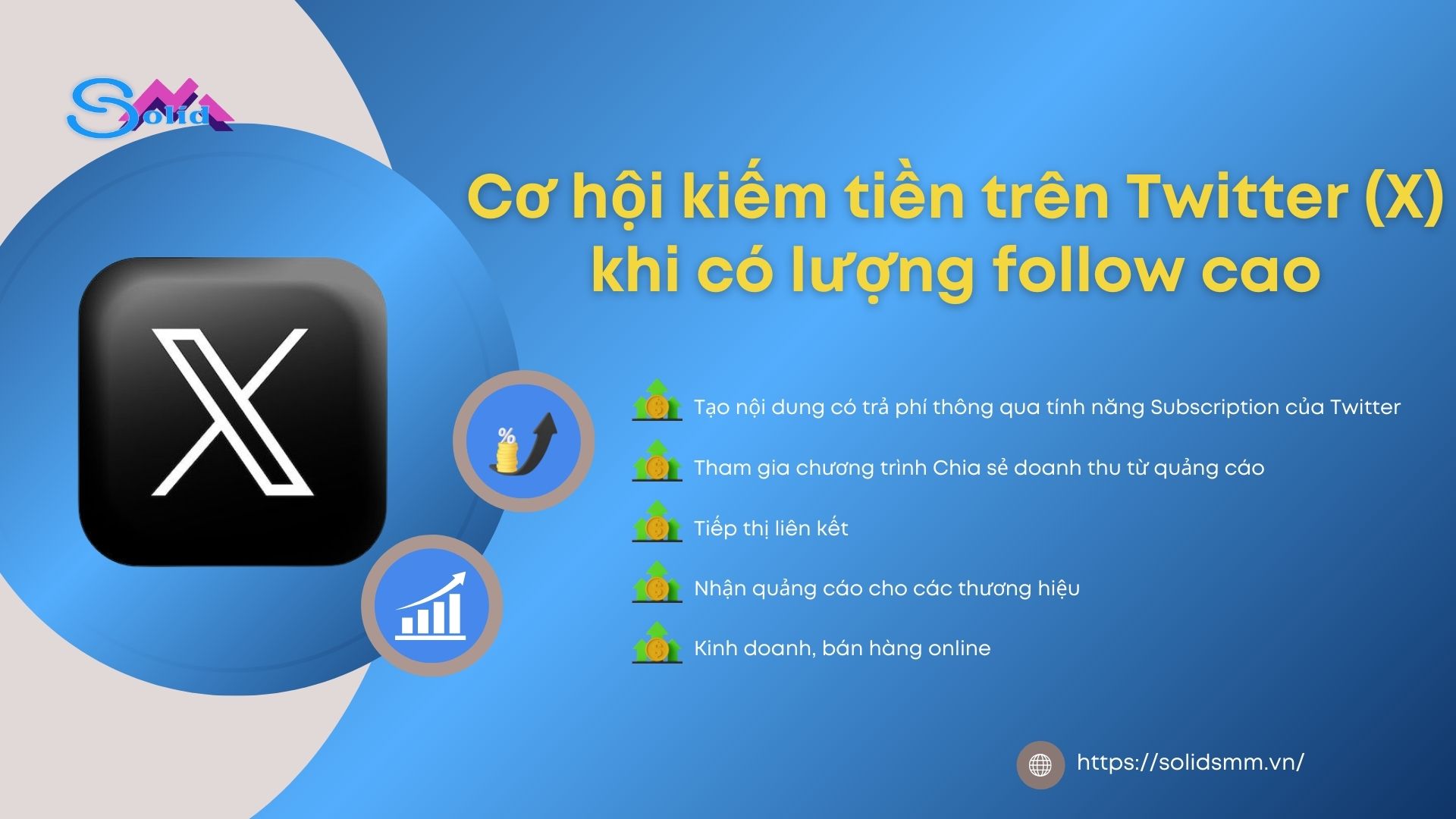 Có lượng follow Twitter cao mang đến nhiều cơ hội kiếm tiền